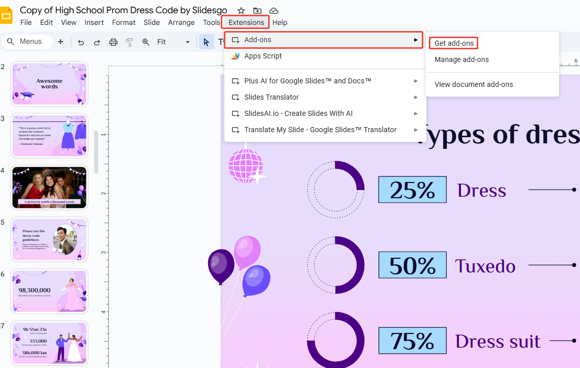 click get add-on for add extension