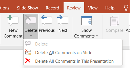 accept or reject changes