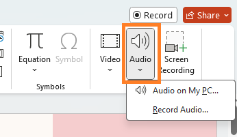 add music for picture slideshow on ppt