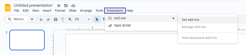 add google slides add on