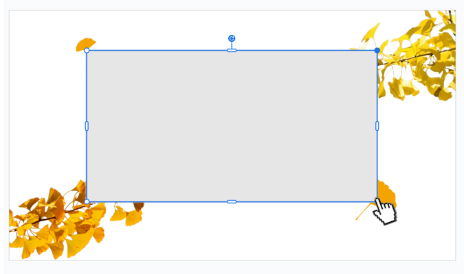adjust the size of rectangle