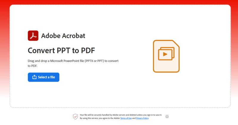 adobe powerpoint to pdf