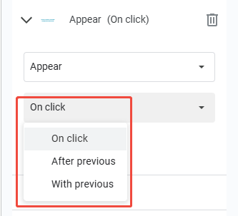 adjust animations on google slides