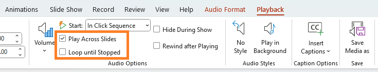 setting music for picture slideshow on ppt