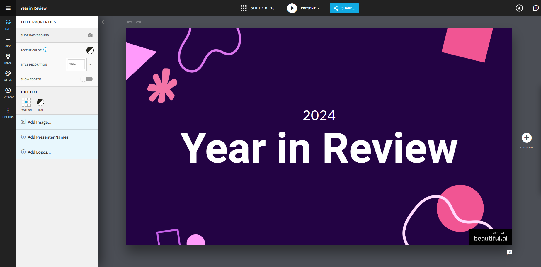beautifulai presentation maker