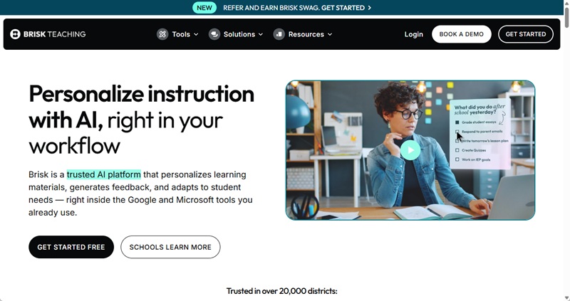 brisk teaching ai screenshot