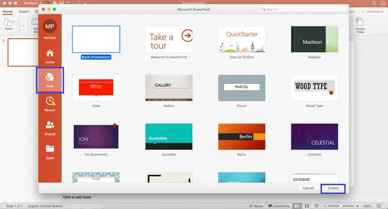 browse powerpoint template