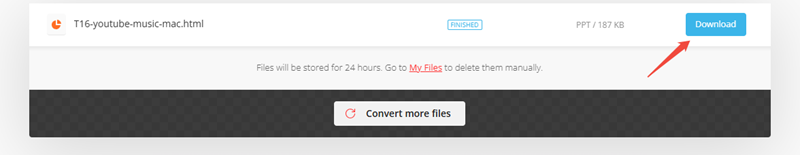 download converted ppt file