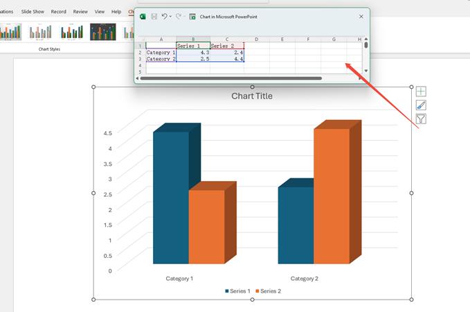 edit powerpoint comparison chart
