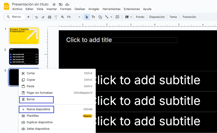 editar google slides