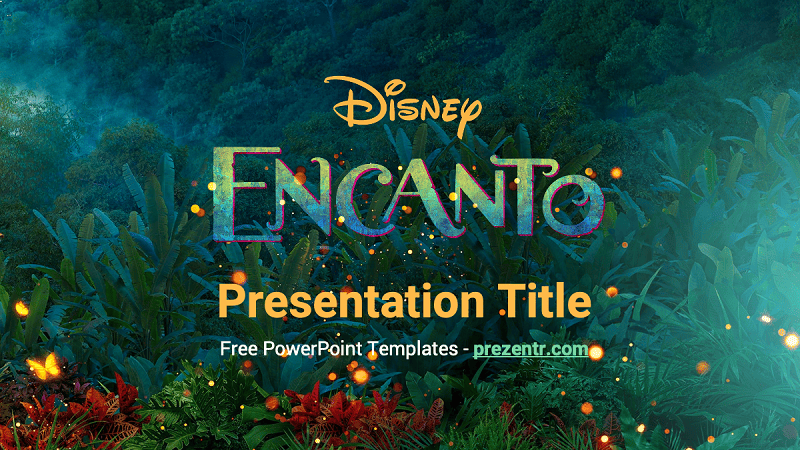 encanto disney ppt template