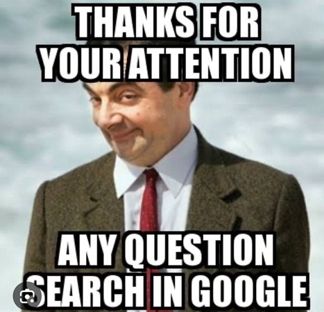 mr bean end of presentation meme