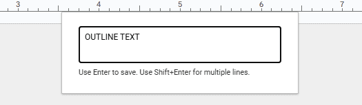 enter outline text