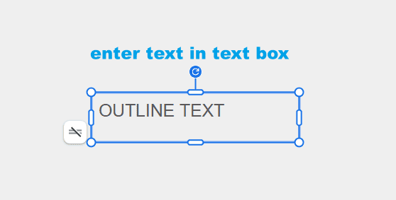 enter text in text box