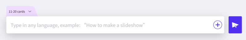 give topic or prompts to ai slide maker
