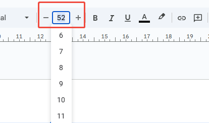 change font size in google slides