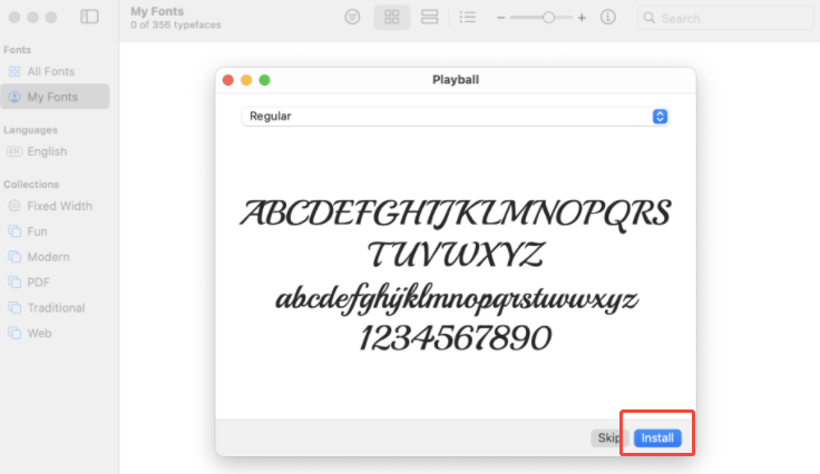 install fonts on mac