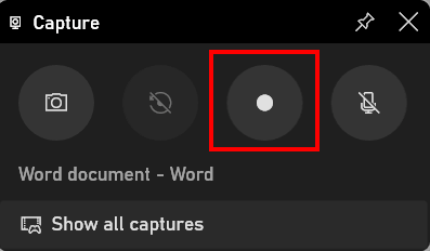 start recording audio presentation with game bar