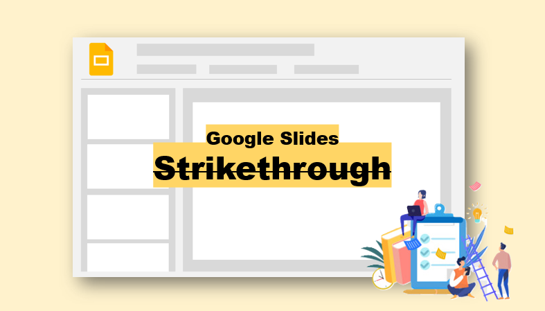 google slides strikethrough