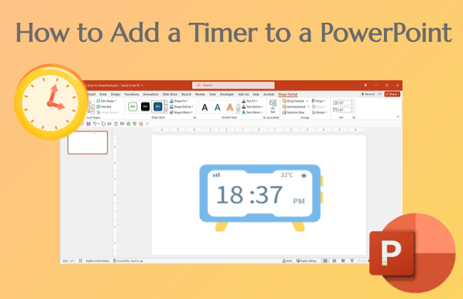 how to add a timer to a powerpoint