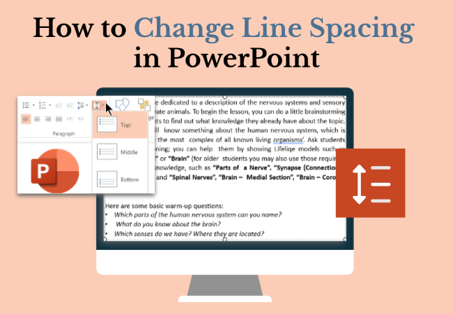 how to change line spacing in powerpoint