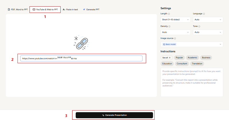 how to convert youtube to-ppt