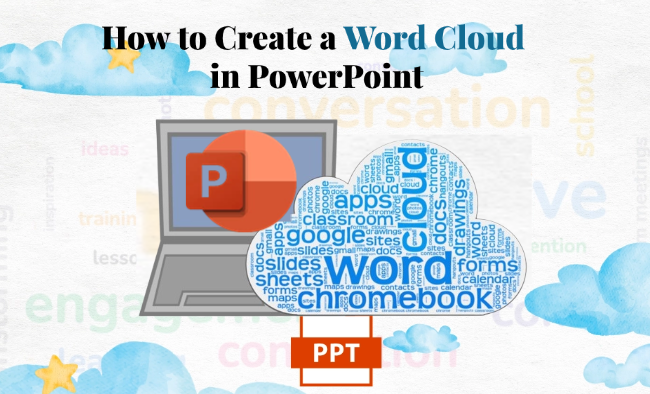 how to create a word cloud in powerpoint