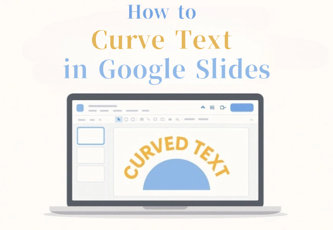 how to curve text in google slides