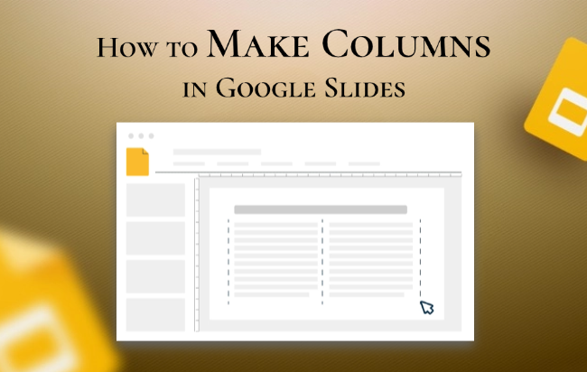how to make columns in google slides