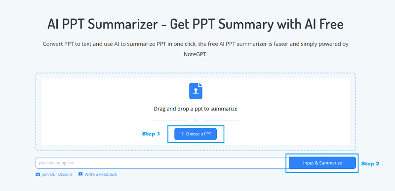how to turn slides to note with ai
