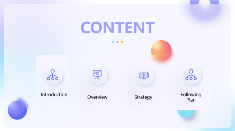 icon style agenda slide tempalte