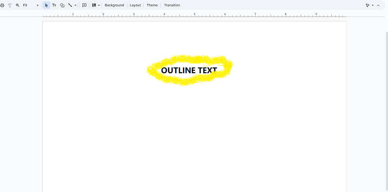 import outline text image