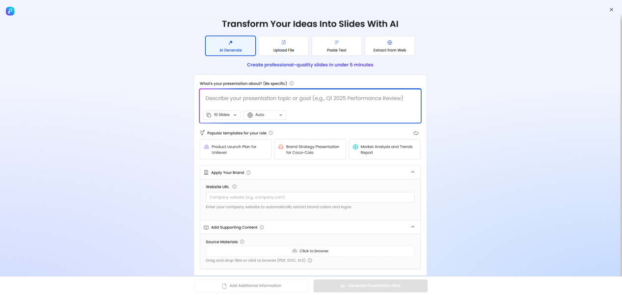 input prompts and adjust settings