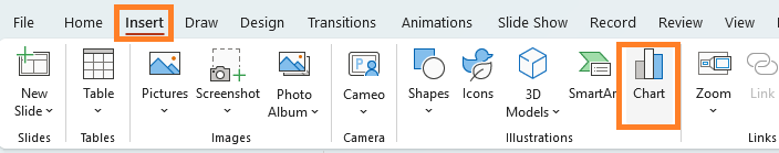 insert powerpoint comparison chart