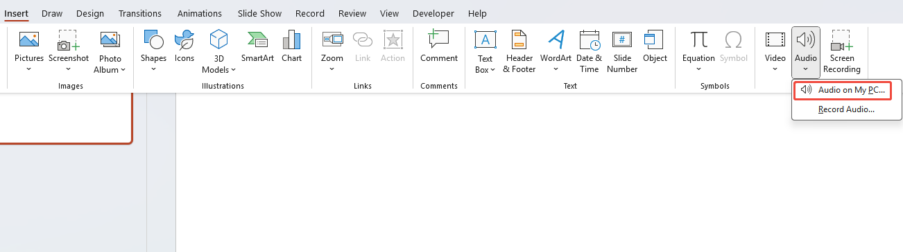 select audio on my pc