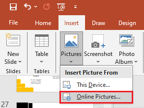 insert online picture