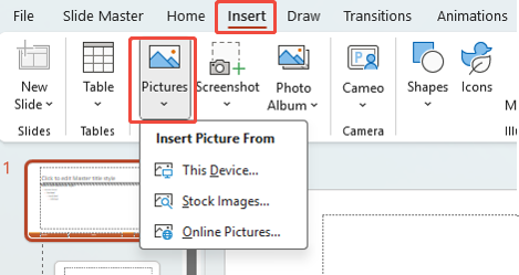add logo or watermark to ppt master slide