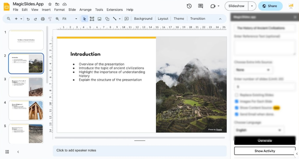 presentaciones con magicslides ia gratis
