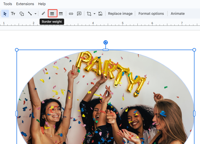 change the boder wight