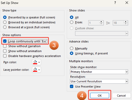 loop entire ppt presentation