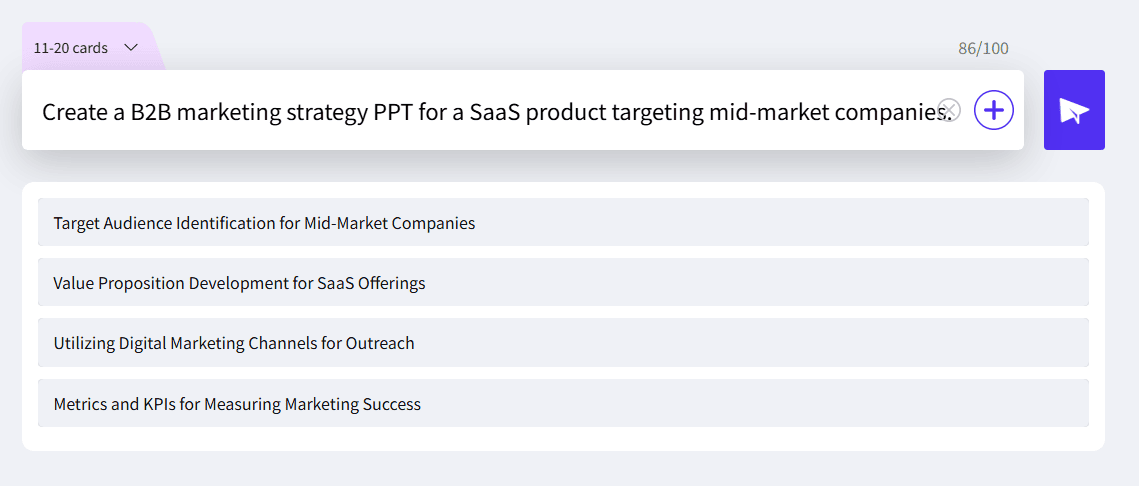AI marketing strategy outline