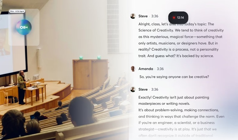 otter ai note taking app for college students