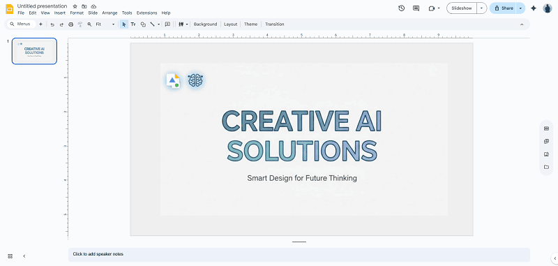 how to outline text in google slides