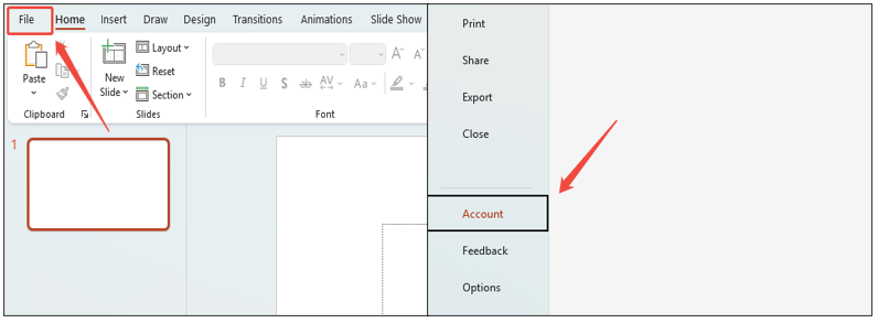 powerpoint account