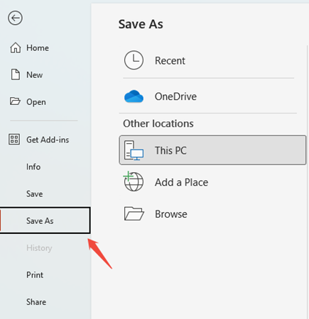 use save as to copy powerpoint