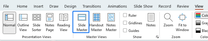 powerpoint slide master
