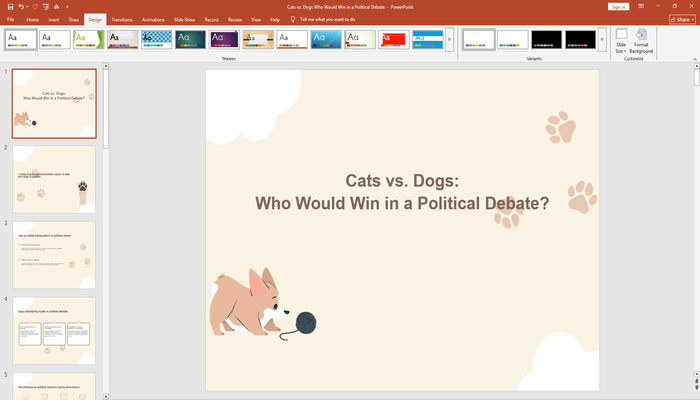 powerpoint standard size