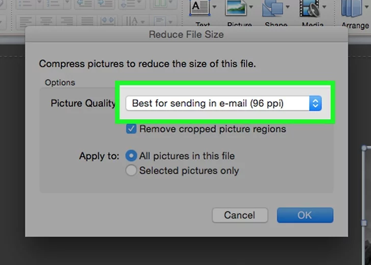 choose best for sending in e-mail