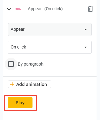 preview google slides animations