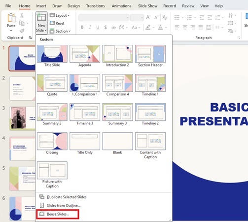 reuse powerpoint